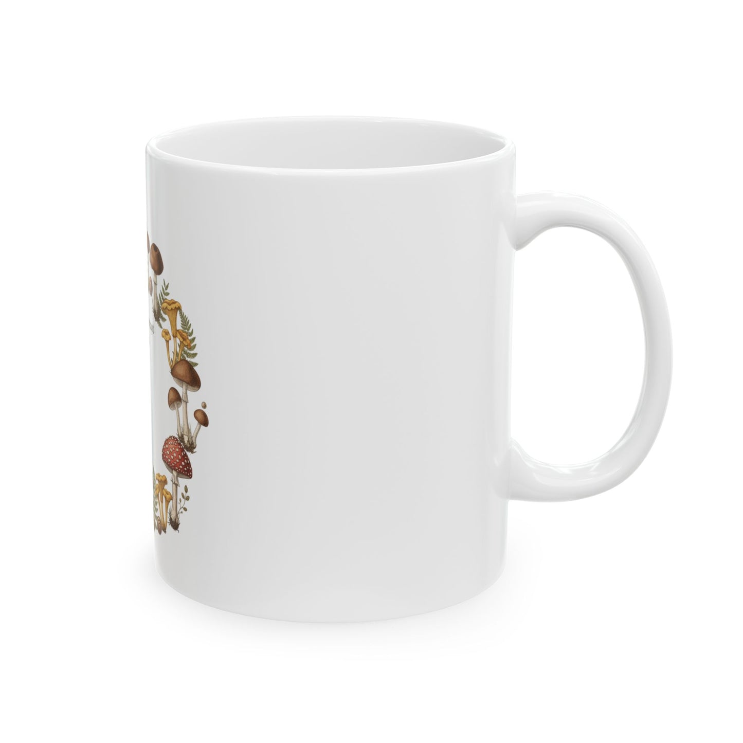 Serene Mushroom Mug - Please Don't Interrupt the Quiet, Cozy Coffee Cup, Nature Lover Gift, Eco-Friendly Mug, Tea Lover's Essential