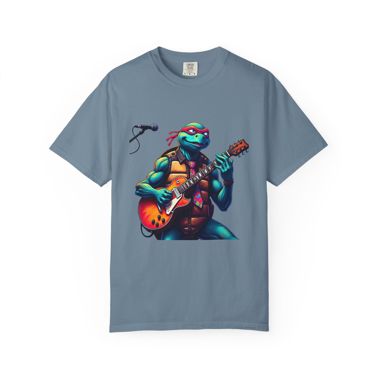 Guitar Playing T-Shirt, Retro Music Tee, Gift for Musicians, Unisex Style, Casual Summer Wear, Graphic Band Shirt