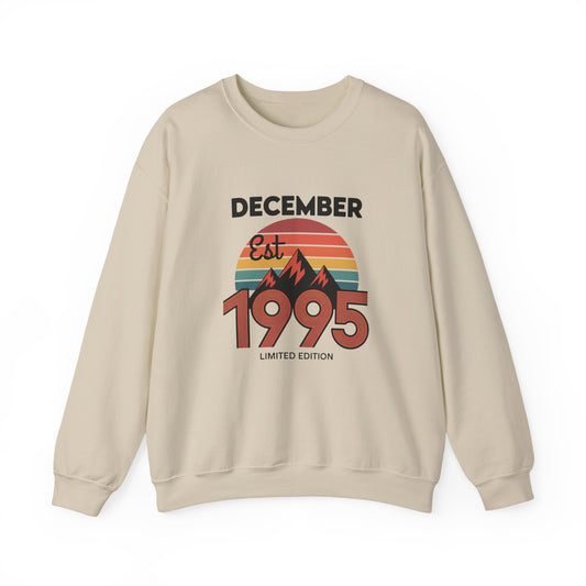 Limited Edition December 1995 Crewneck Sweatshirt - Cozy Gift for Birthdays, Vintage Style, Clothing for Nostalgic Vibes, Unisex [...]