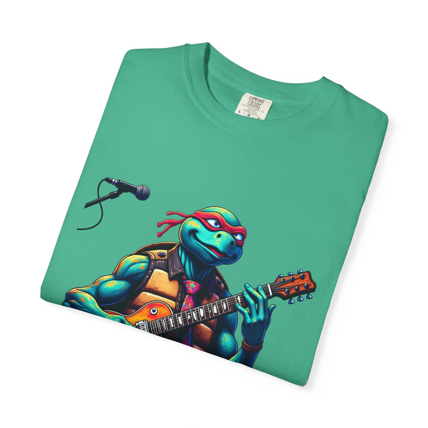 Guitar Playing T-Shirt, Retro Music Tee, Gift for Musicians, Unisex Style, Casual Summer Wear, Graphic Band Shirt