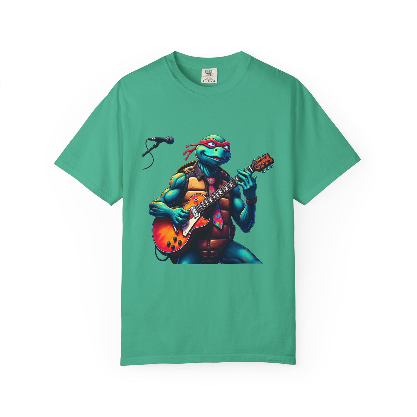 Guitar Playing T-Shirt, Retro Music Tee, Gift for Musicians, Unisex Style, Casual Summer Wear, Graphic Band Shirt