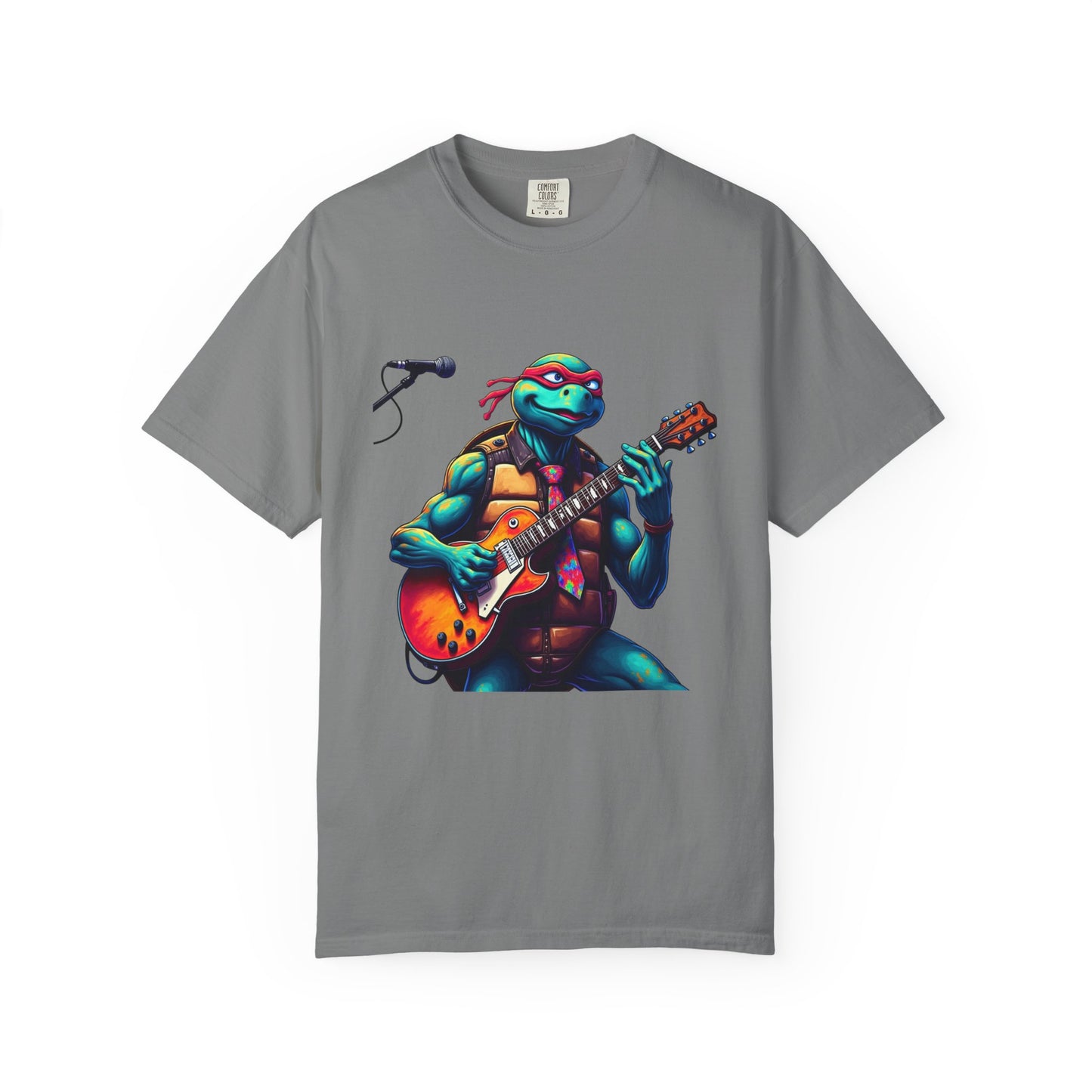 Guitar Playing T-Shirt, Retro Music Tee, Gift for Musicians, Unisex Style, Casual Summer Wear, Graphic Band Shirt